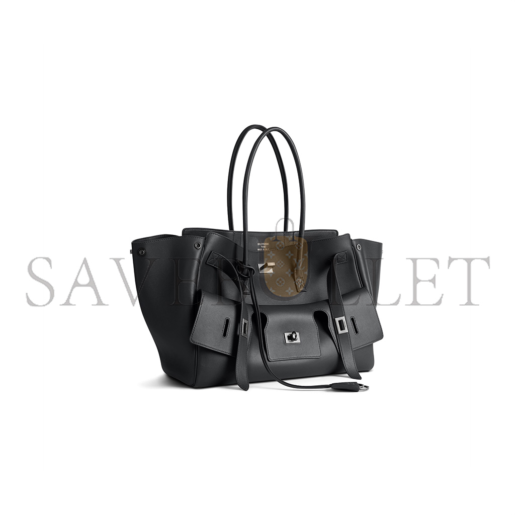 BALENCIAGA BEL AIR MEDIUM CARRY ALL BAG IN BLACK 8054812ABAW1000 (36.5*28.9*16cm)